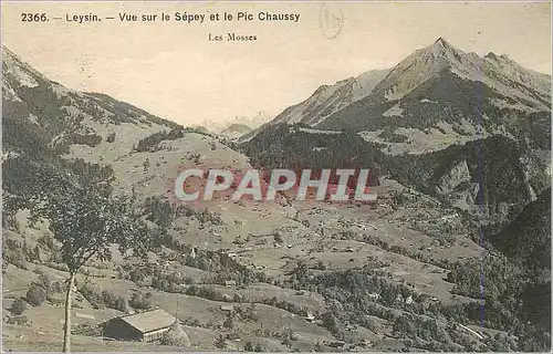 Cartes postales Leysin Vue sur le Sepey et le Pic Chaussy Les Mosses