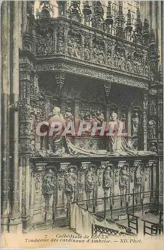 Ansichtskarte AK Cathedrale de Rouen Tombeaux des Cardinaux d'Amboise