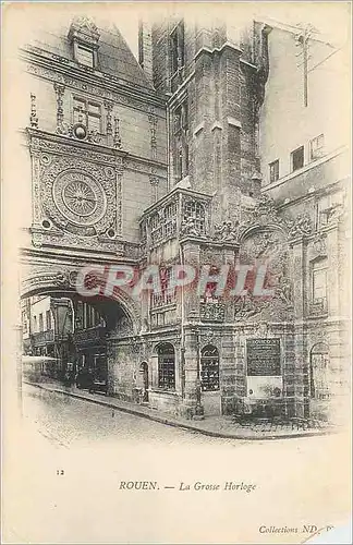 Cartes postales Rouen La Grosse Horloge