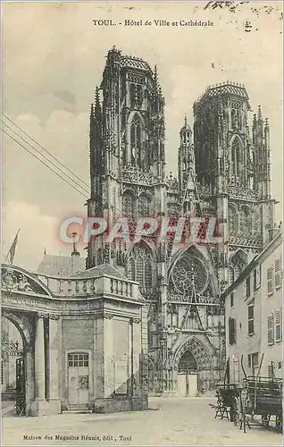Cartes postales Toulouse Hotel de Ville et Cathedrale