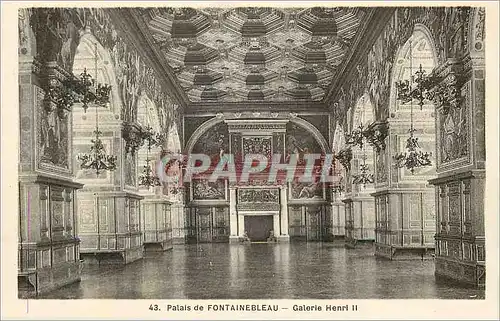 Ansichtskarte AK Palais de Fontainebleau Galerie Henri II