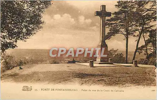 Cartes postales Foret de Fontainebleau Point de vue de la Croix du Calvaire