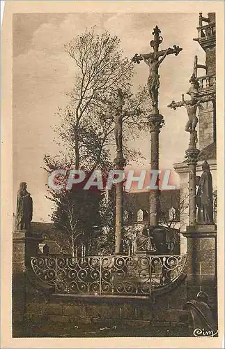 Ansichtskarte AK Plouguerneau (Finistere) Le Calvaire