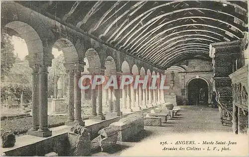 Cartes postales Angers Musee Saint Jean Arcades des Cloitres