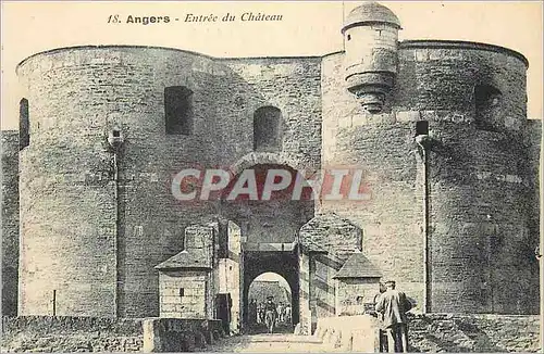 Cartes postales Angers Entree du Chateau