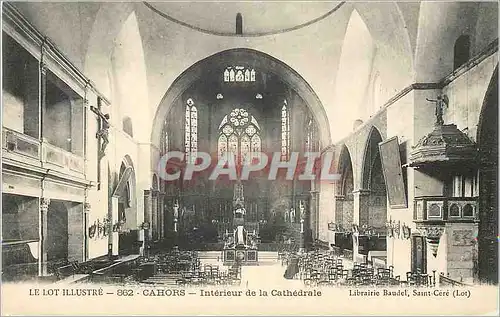 Cartes postales Cahors Le Lot Illustre Interieur de la Cathedrale