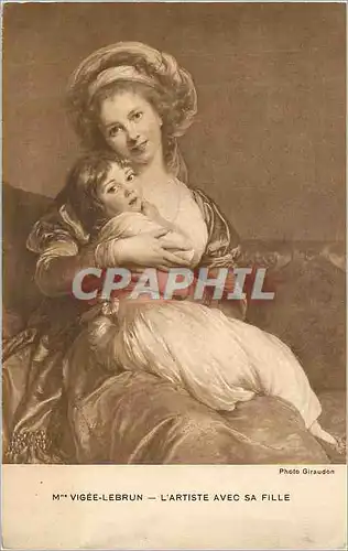 Ansichtskarte AK Mme Vigee Lebrun L'Artiste avec sa Fille