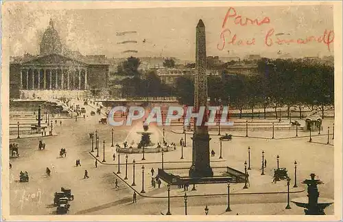 Cartes postales Paris en Flanant Place de la Concorde et la Chambre des Deputes