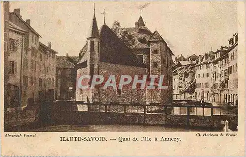 Cartes postales Haute Savoie Quai de l'Ile a Annecy