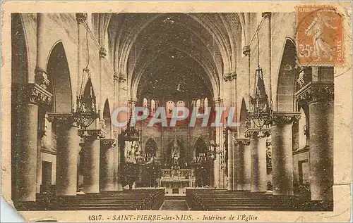 Cartes postales Saint Pierre des Nids Interieur de l'Eglise