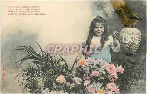 Cartes postales C'est avec un Charmant Sourire que le Nouvel an vient a vous