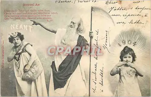 Cartes postales Nouvel An 1904