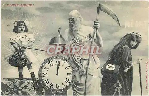 Cartes postales Bonne Annee 1905