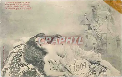 Cartes postales L'Annee en Faisant ses adieux