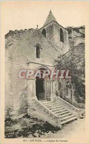 Ansichtskarte AK Les Baux l'Eglise St Vincent