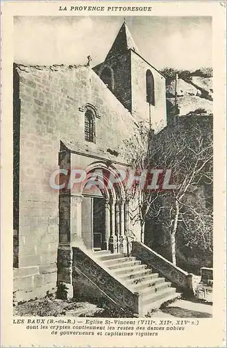 Cartes postales Les Baux (B du R) La Provence Pittoresque Eglise St Vincent