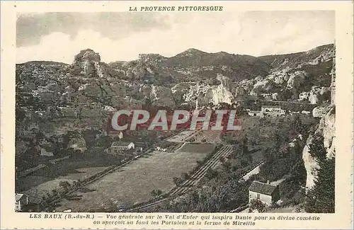 Cartes postales Les Baux (B du R) La Provence Pittoresque Vue Generale sur le Val d'Enfer