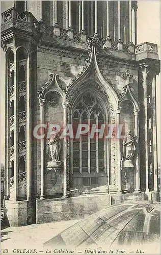 Cartes postales Orleans La Cathedrale Detail dans la Tour