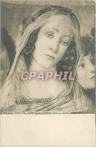 Cartes postales Firenze Galleria Uffizi La Madonna della Mallagrana