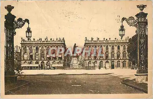 Cartes postales Nancy Place et Statue de Stanislas