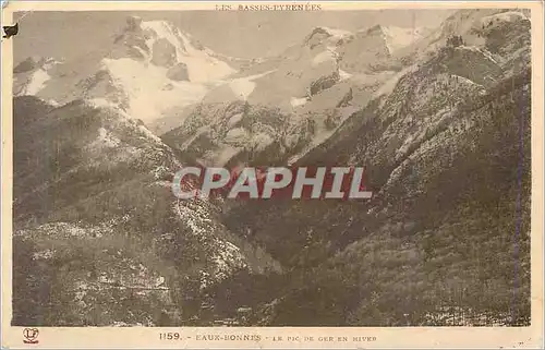 Cartes postales Eaux Bonnes Le Pic de Ger en Hiver