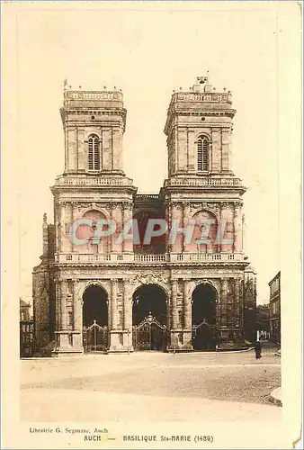 Cartes postales Librairie G Segonzac Auch Ruch Basilique Ste Marie (1489)