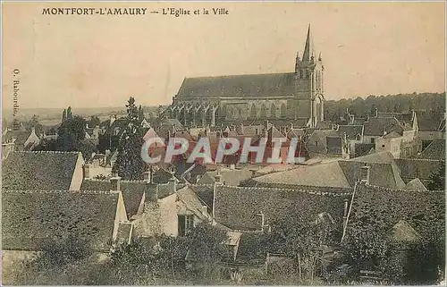 Cartes postales Montfort l'Amaury L'Eglise et la Ville