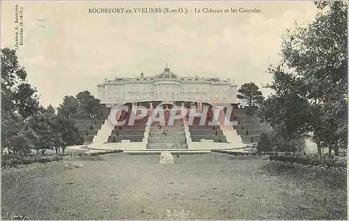 Cartes postales Rochefort en Yvelines (S et O) Le Chateau et les Cascades