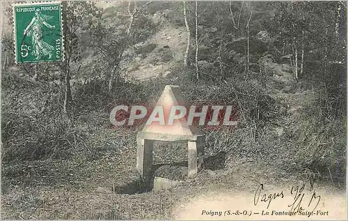 Ansichtskarte AK Poigny (S et O) La fontaine Saint Fort