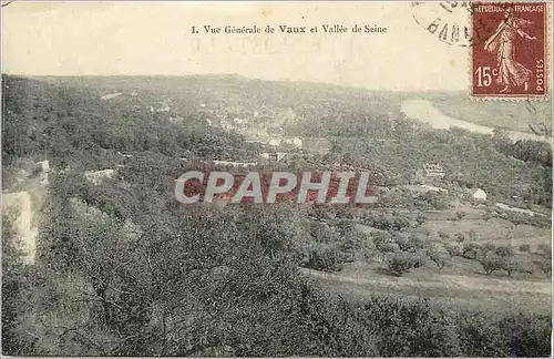 Cartes postales Vue Generale de Vaux et Vallee de Seine