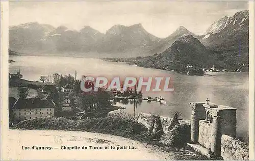 Ansichtskarte AK Lac d'Annecy Chapelle du Toron et le petit Lac