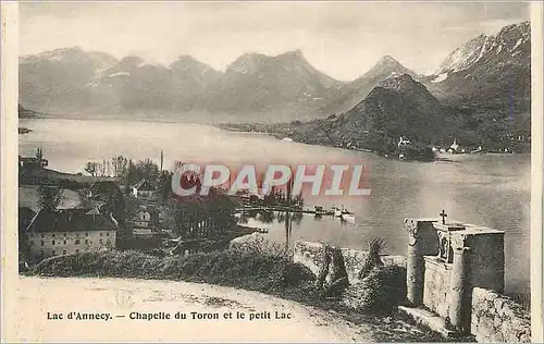 Cartes postales Lac d'Annecy Chapelle du Toron et le petit Lac