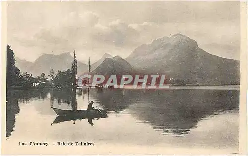Cartes postales Lac d'Annecy Baie de Talloires Bateau