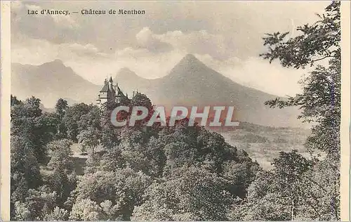 Cartes postales Lac d'Annecy Chateau de Menthon