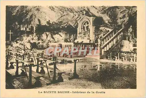 Cartes postales La Sainte Baume Interieur de la Grotte