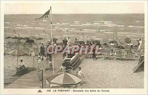 Ansichtskarte AK Le Treport Descente des bains du Casino