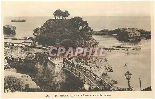 Cartes postales Biarritz Le Basta a maree basse