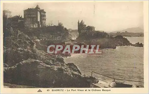 Cartes postales Biarritz Le Port Vieux et le Chateau Basque