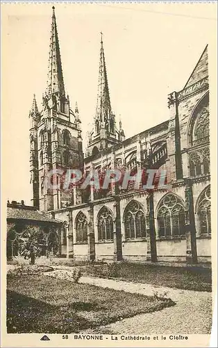 Ansichtskarte AK Bayonne La Cathedrale et le Cloitre