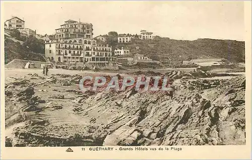 Cartes postales Guethary Grands Hotels vue de la Plage