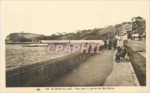 Cartes postales St Jean de Luz Vue vers la pointe de Ste Barbe
