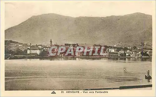 Ansichtskarte AK Hendaye Vue vers Fontarabie