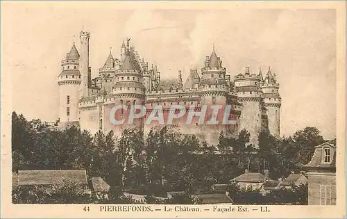 Cartes postales Pierrefonds Le Chateau Facade Est