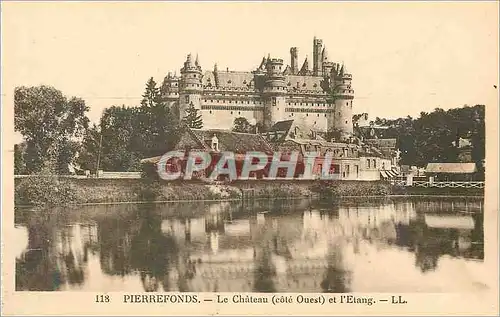 Cartes postales Pierrefonds Le Chateau (Cote Sud) et l'Etang