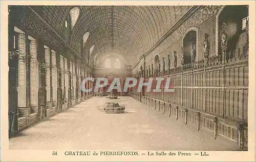 Cartes postales Pierrefonds Le Chateau La Salle des Preux