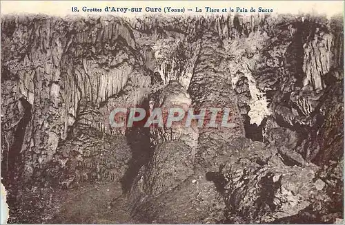 Cartes postales Grottes d'Arcy sur Cure (Yonne) La Tiare et le Pain de Sucre