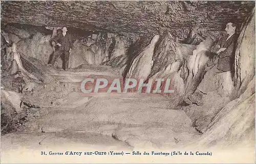 Ansichtskarte AK Grottes d'Arcy sur Cure (Yonne) Salle des Fantomes (Salle de la Cascade)