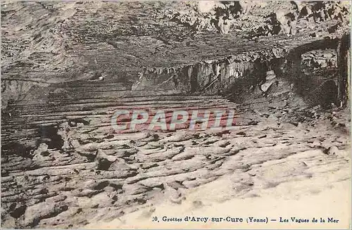 Ansichtskarte AK Grottes d'Arcy sur Cure (Yonne) Les Vagues de la Mer