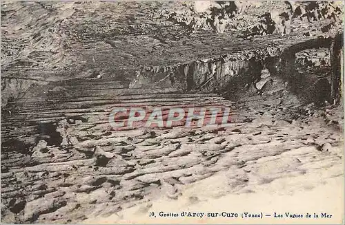 Cartes postales Grottes d'Arcy sur Cure (Yonne) Les Vagues de la Mer