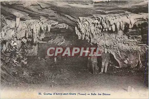 Ansichtskarte AK Grottes d'Arcy sur Cure (Yonne) Salle des Decors